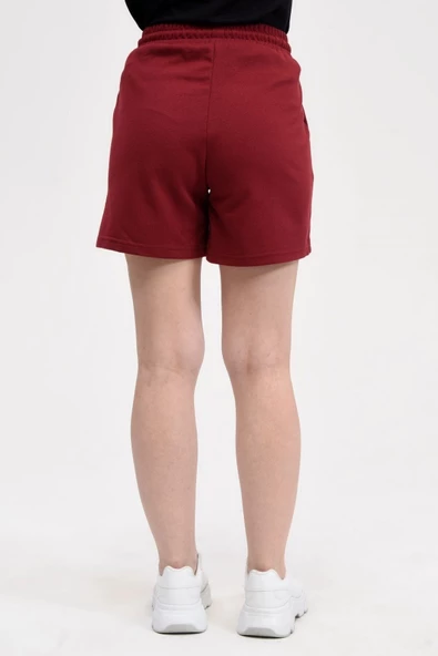 Kadın Şort Bordo - 4