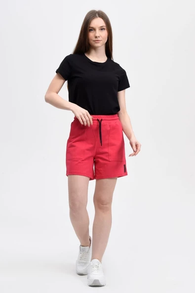 Kadın Şort Bordo - 7