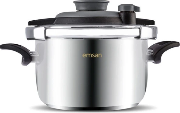Emsan Vera Düdüklü Tencere 4 Litre Siyah - Resim 2