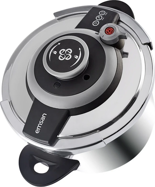 Emsan Vera Düdüklü Tencere 4 Litre Siyah - Resim 4