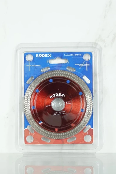 Rodex Turbo Kanallı Elmas Testere 115mm (4/20/80) Rrp115 - Resim 3
