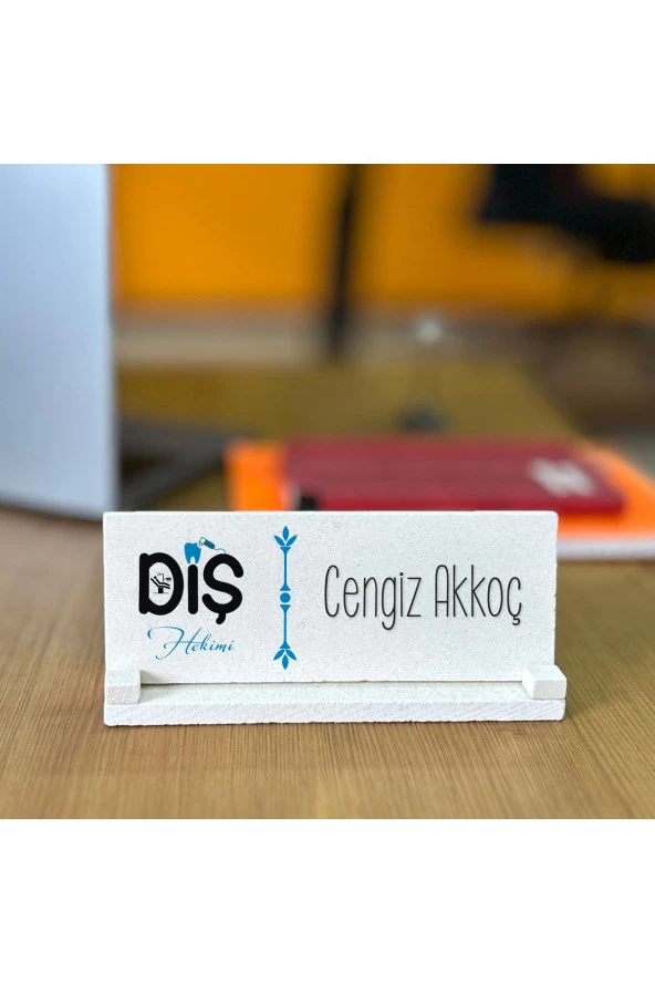 PERA LAZER KESİM Kişiye Özel Dişçiye Hediye Doğal Taş İsimlik