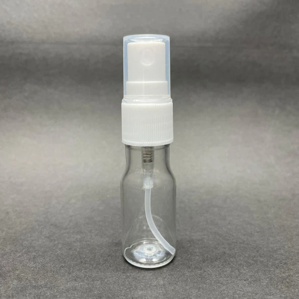 10 cc Pet Şişe - Beyaz Spreyli -Spreyli Tester  Şişesi - 10 ml Plastik Şişe  x 10 Adet