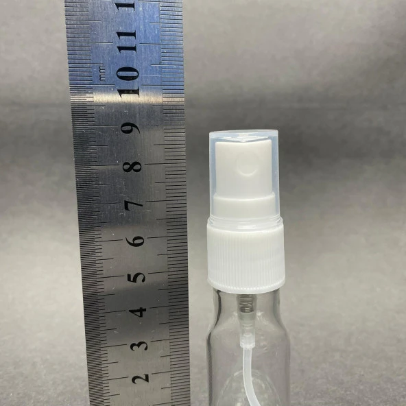 10 cc Pet Şişe - Beyaz Spreyli -Spreyli Tester  Şişesi - 10 ml Plastik Şişe  x 10 Adet - Resim 3