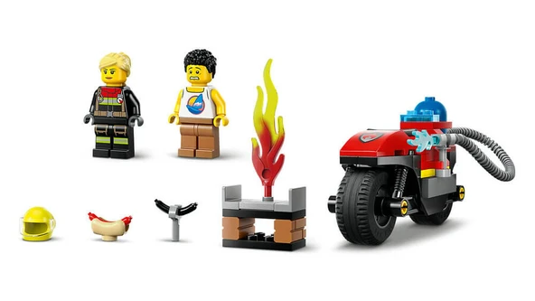 LEGO-60410 City İtfaiye Kurtarma Motosikleti - 4