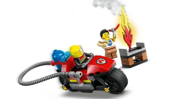 LEGO-60410 City İtfaiye Kurtarma Motosikleti - 3