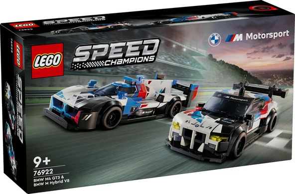 LEGO-76922 Speed Champions BMW M4 GT3 ve BMW M Hybrid V8 Yarış Arabaları