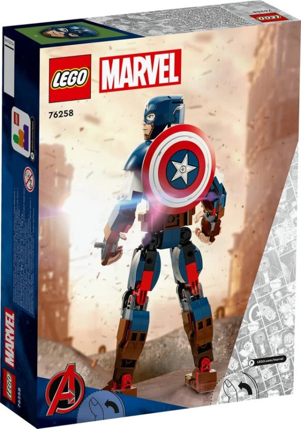 LEGO-76258 Marvel Kaptan Amerika Yapım Figürü - 2