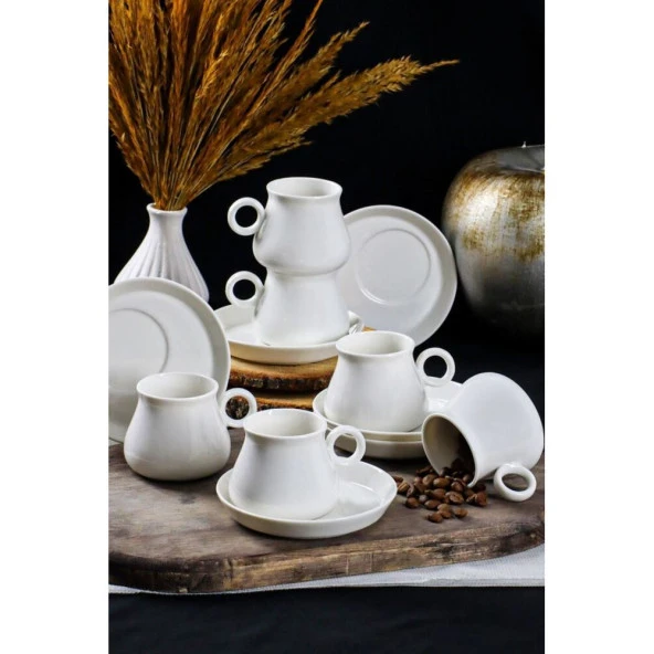 Perotti Pablo 6 Kişilik Porselen Kahve Fincan Takımı 11918