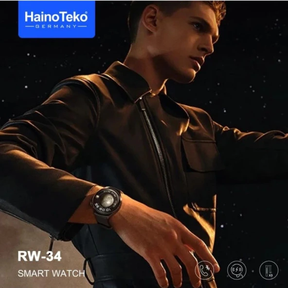 Haino Teko RW34 Watch 4 Amoled Ekran Android İos HarmonyOs Uyumlu Akıllı Saat Siyah - 5
