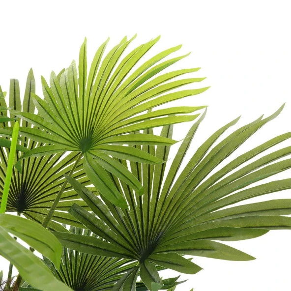 Nettenevime Yapay Ağaç Palmiye Ağacı 155cm Fanpalm Ağacı 12 Yaprak - Resim 4