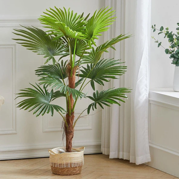 Nettenevime Yapay Ağaç Palmiye Ağacı 155cm Fanpalm Ağacı 12 Yaprak - Resim 6