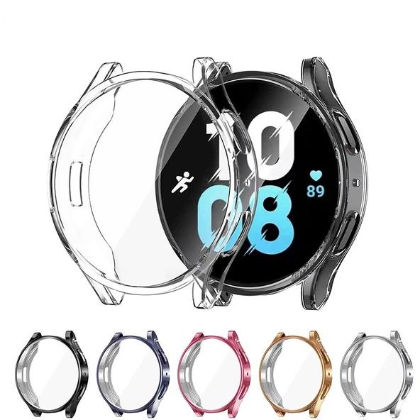 Samsung Galaxy Watch 5 40mm Silikon Kapak Kılıf Ekran Koruyucu