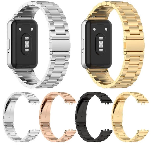 Samsung Galaxy Fit 3 R390 Uyumlu Çelik Steel Kordon Kayış