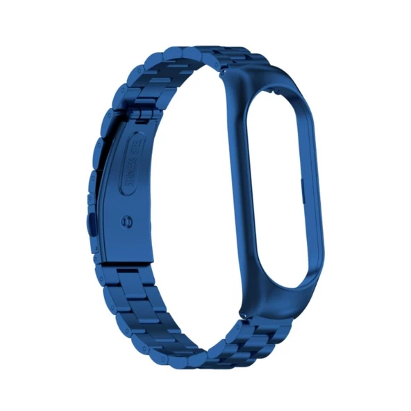 Xiaomi Mi Band 7 Uyumlu Çelik Steel Kordon Kayış - 10