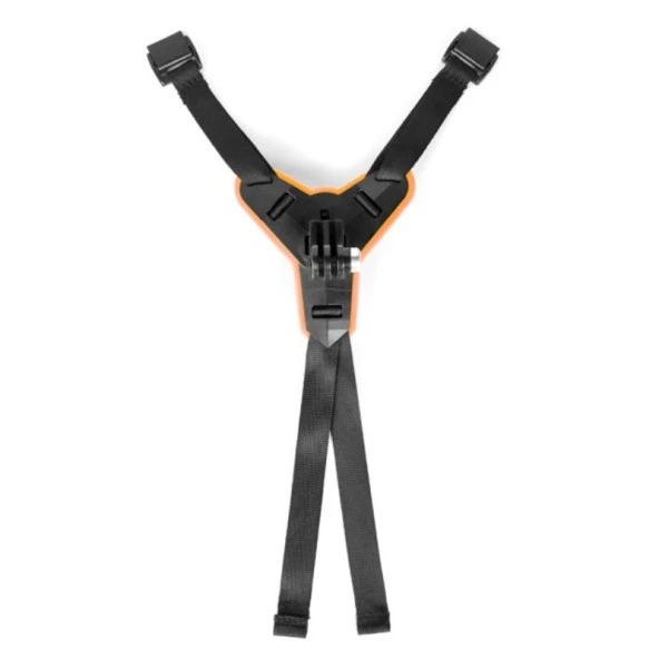 GoPro Aksiyon Kamera Kask Alt Çene Bağlantı Aparatı Pratik Turuncu - 3