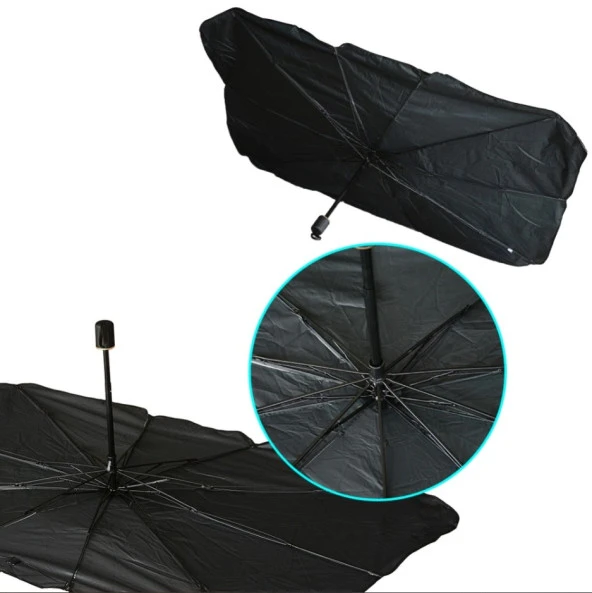 Araç Oto Güneşlik Katlanabilir Şemsiye Ön Cam Güneşlik 125cm-65cm - 5