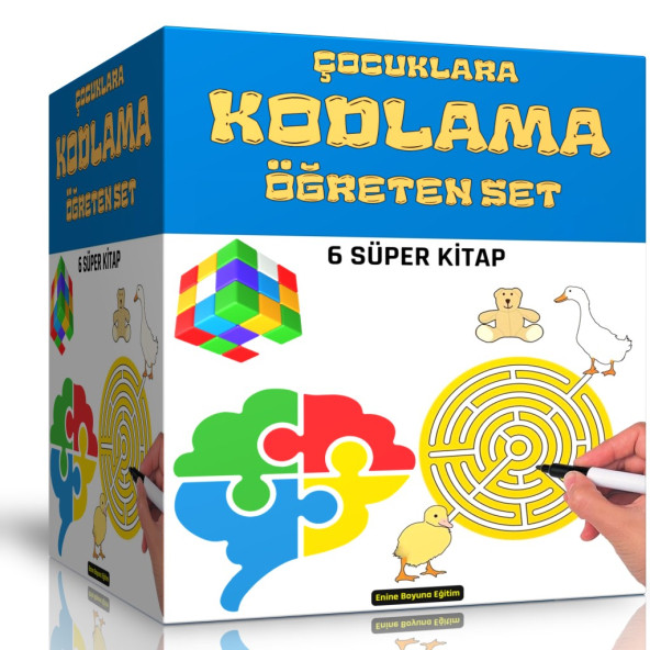 Çocuklara KODLAMA Öğreten Kitaplar SETİ (6 Süper Kitap)