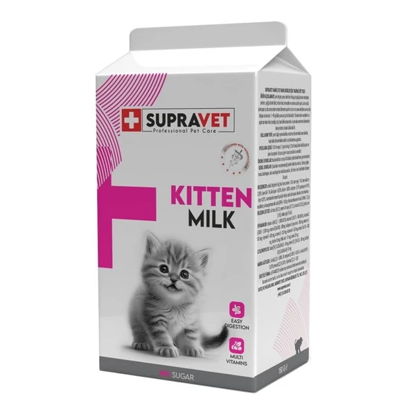 Supravet Hamile ve Yavru Kediler İçin Taurinli Kedi Süt Tozu 150 Gr