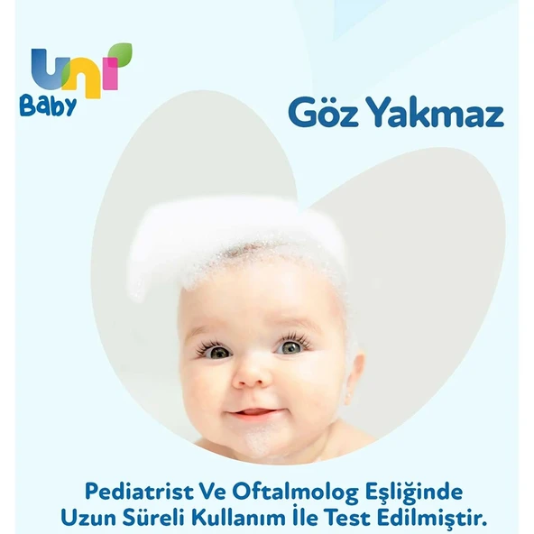 Uni Baby Bebek Kolay Tarama Saç ve Vücut Şampuanı 700ML (Pompalı) (12 Li Set) - Resim 5