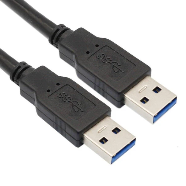 30 cm 2 ucu usb 3.0 2 ucu Erkek Kablo Hızlı Veri Aktarımı