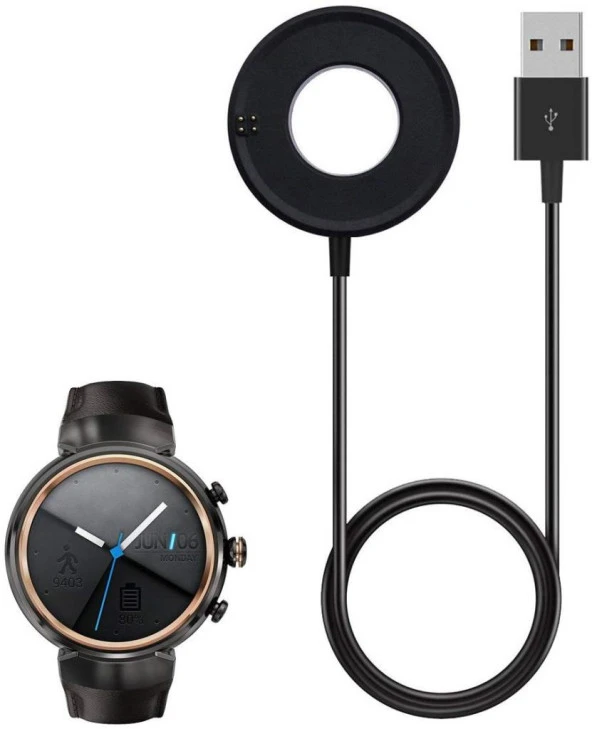 Asus Zenwatch 3 Saat Usb Şarj Cihazı Kablosu