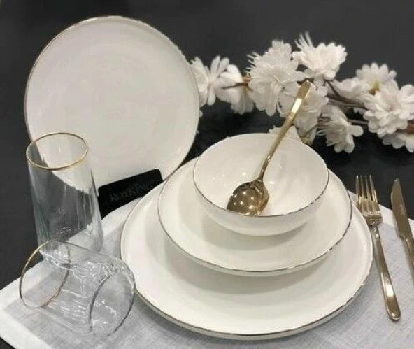 Roy King Gold Slender 24 Parça Yemek Takımı DSN 045
