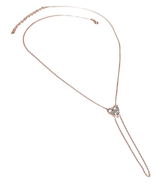 Büyük Damla Taşlı Kalp Gümüş Şahmeran Bileklik - Resim 5