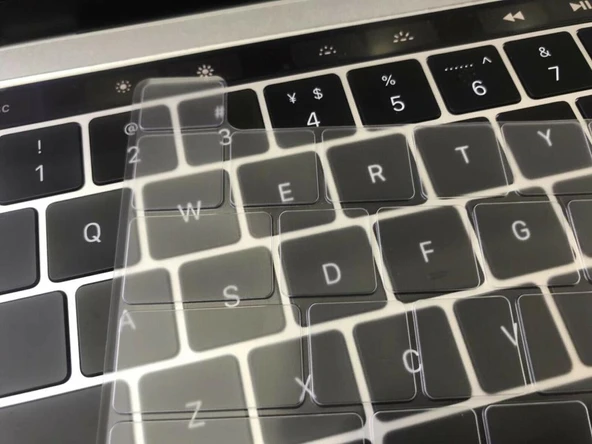 MacBook Air 13inç A1932 Uyumlu Silikon Klavye Koruyucu - 6