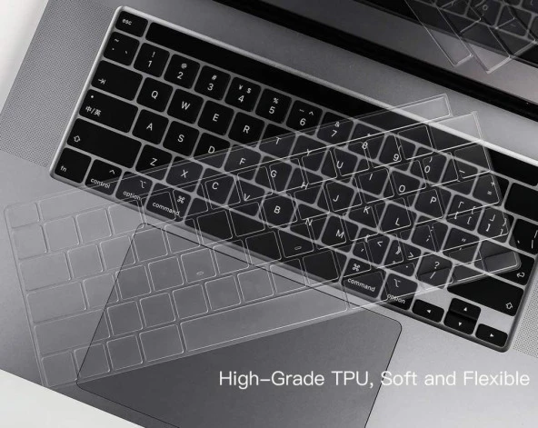 MacBook Air 13inç A1932 Uyumlu Silikon Klavye Koruyucu