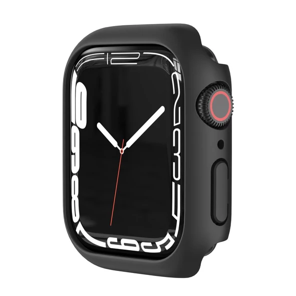 Apple Watch 7 Serisi 41mm Rubber Sert Plastik Mat Kılıf Kapak - 3