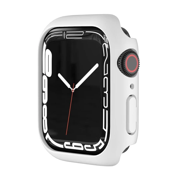 Apple Watch 7 Serisi 41mm Rubber Sert Plastik Mat Kılıf Kapak - 9