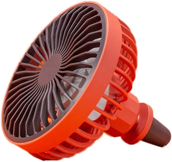 Araç Oto Havalandırma Taşınabilir 3 Kademe Işıklı Fan Vantilatör F829 - 6