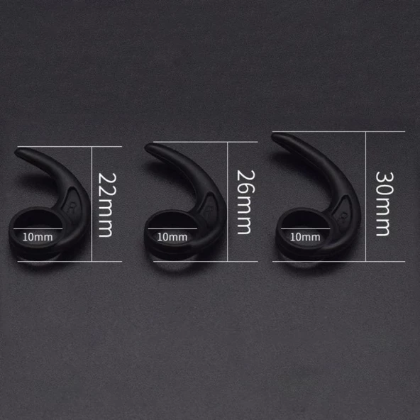 Kancalı Kulaklık Silikon Sabitleyici Universal Model 2 Çift - 2