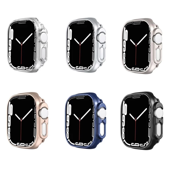 Apple Watch Ultra 49mm Uyumlu Rubber Sert Plastik Kılıf Kapak