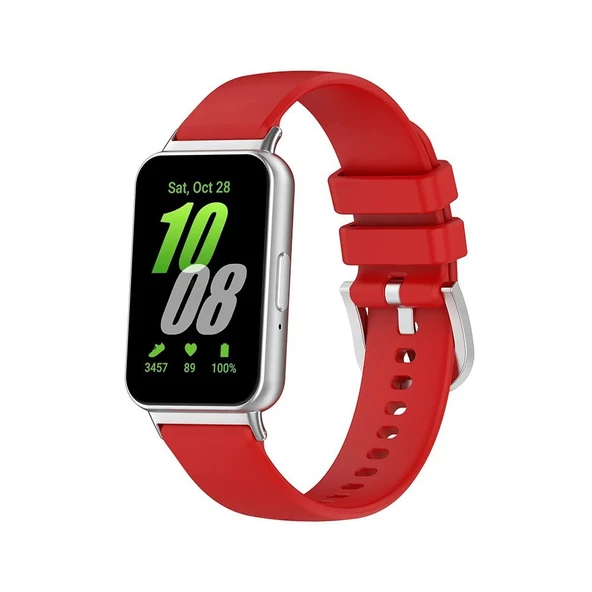 Samsung Galaxy Fit 3 R390 Uyumlu Silikon Kordon Kayış - 6