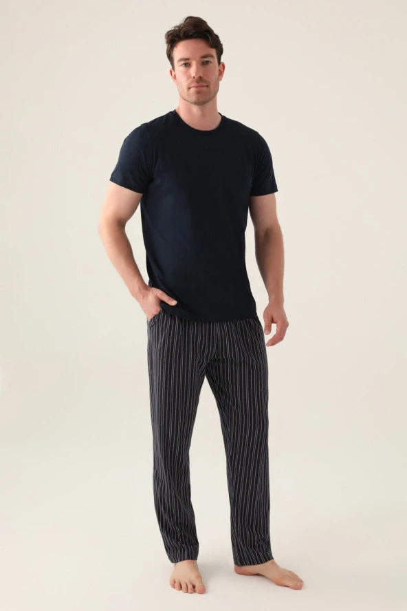 Arnetta 3012 Erkek Yazlık 3'lü Pijama Takımı