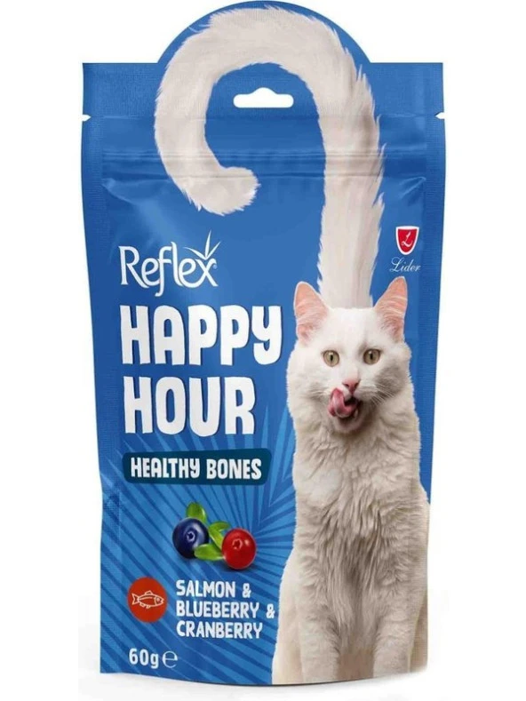 Reflex Happy Hour Somon ve Yaban Mersinli Kedi Ödül Maması 60 gr