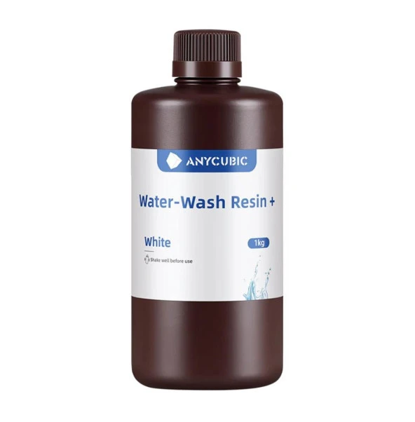 Anycubic Water Washable(Suda Yıkanabilir) UV Reçine 1Kg Beyaz