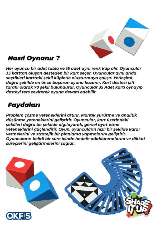 Shape İt Up Desen Tasarım Görsel Beceri Geliştirici Eğitici Oyuncak - 2