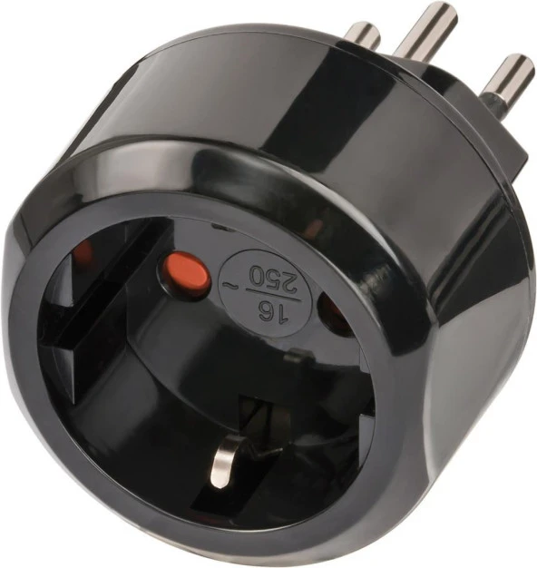 Brennenstuhl CH Soketi İsviçre ve Avrupa Ülkeleri Uyumlu IP20 Lisanslı Travel Adaptör Dönüştürücü