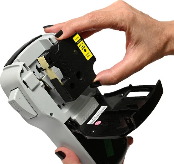 Foogy Dymo D1 Muadili Etiket Plastik Sarı - 12 mm x 7 mt - 45018 - Eko Paket 5'li - Resim 5