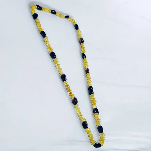 Yetişkin Damla Kehribar Kolye Hcz-Model PKY - 2