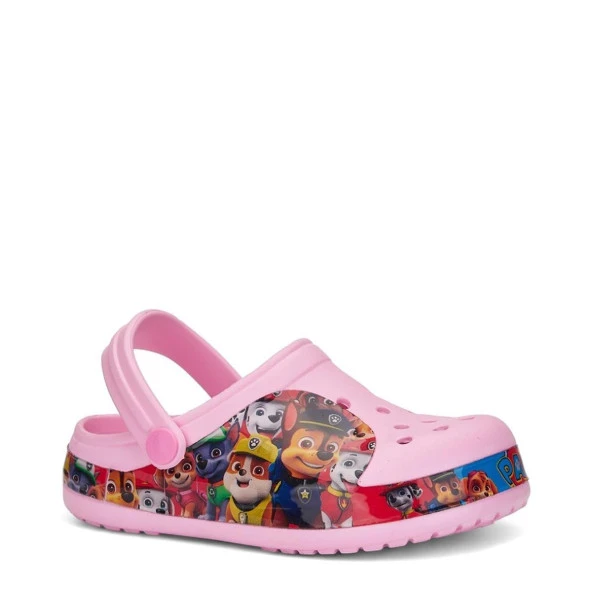 Albishoes Kız Çocuk Crocs Modeli Dogs Desenli Kaymaz Taban Plaj Havuz Deniz Sandalet Terlik