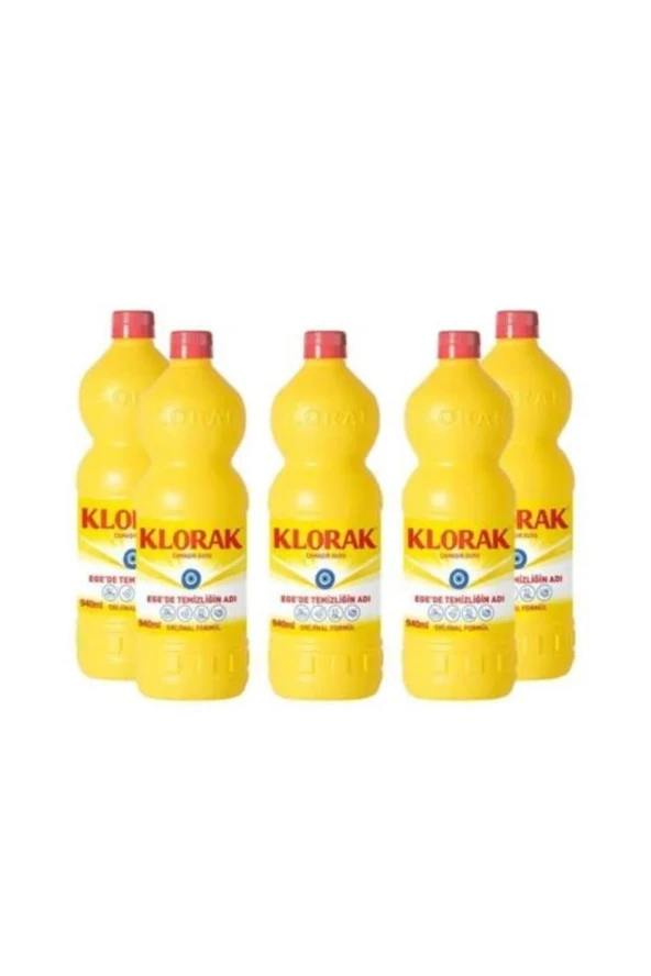 Klorak Çamaşır Suyu 940 ml x 5 Adet