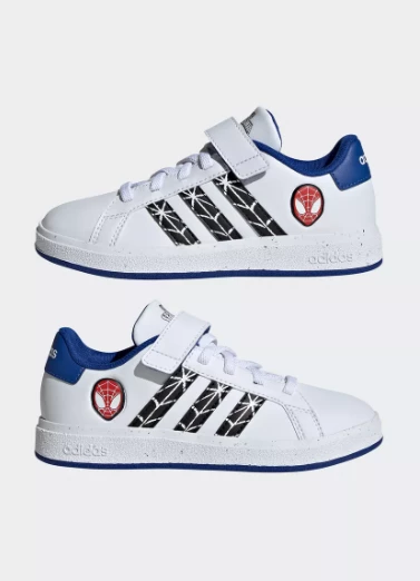 ADİDAS GRAND COURT SPIDER-MAN BEYAZ ÇOCUK SPOR AYAKKABI IF0925 Ç-162 - Resim 3