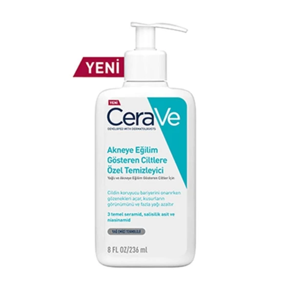 CeraVe Akneye Eğilim Gösteren Ciltlere Özel Temizleyici 236 ml