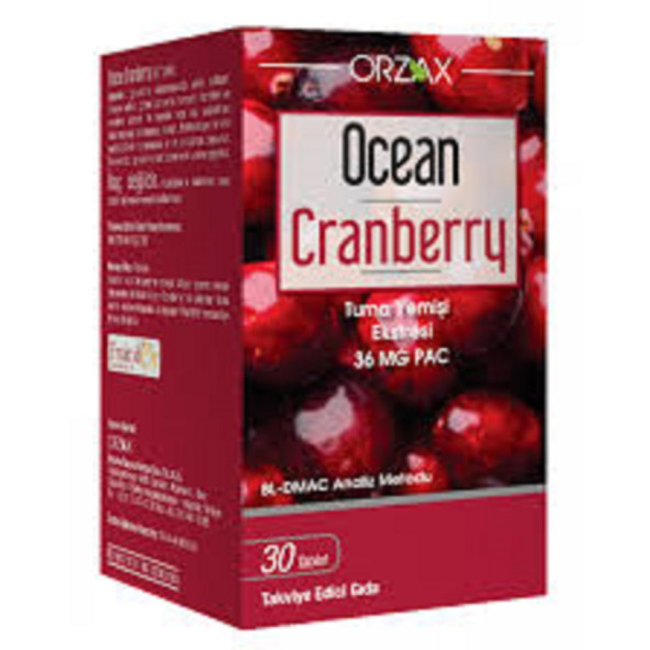 Ocean Cranberry Turna Yemişi Ekstresi 36 mg Pac 30 Kapsül