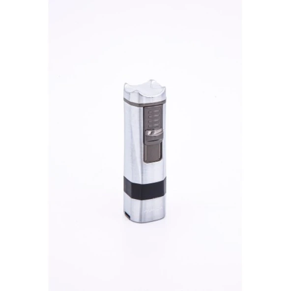 Kişiye Özel Parmida Gümüş 4 Torch Puro Çakmak PCM0544