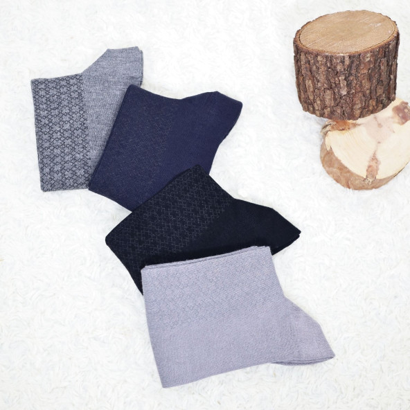 Erkek Bambu Çorap Burun Dikişsiz Soft Yıkamalı Parfümlü Uzun Erkek Çorap - 2